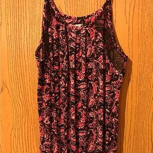 Pink and Black Paisley nightgown